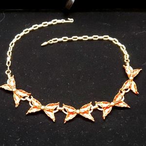 Vintage Unmarked Bow Collar Necklace